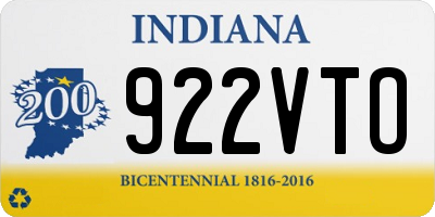 IN license plate 922VTO