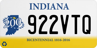 IN license plate 922VTQ