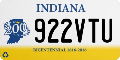 IN license plate 922VTU