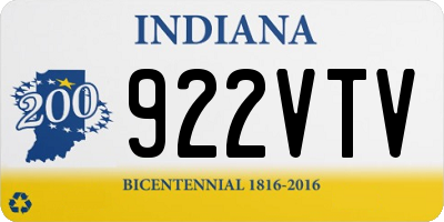 IN license plate 922VTV
