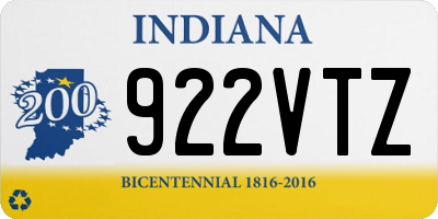 IN license plate 922VTZ