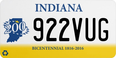 IN license plate 922VUG