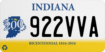 IN license plate 922VVA