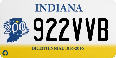 IN license plate 922VVB