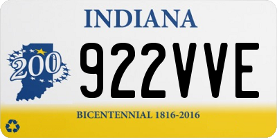 IN license plate 922VVE
