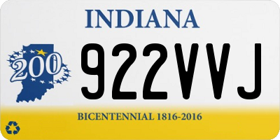 IN license plate 922VVJ