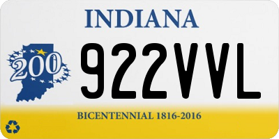 IN license plate 922VVL