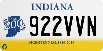 IN license plate 922VVN