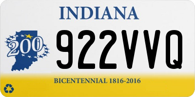 IN license plate 922VVQ
