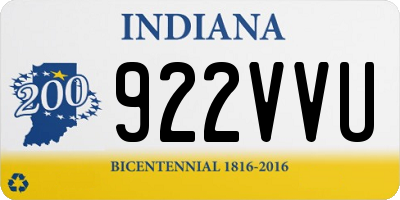 IN license plate 922VVU
