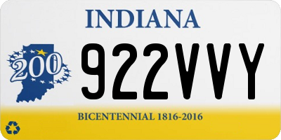 IN license plate 922VVY