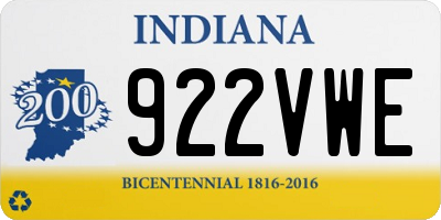 IN license plate 922VWE