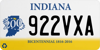 IN license plate 922VXA