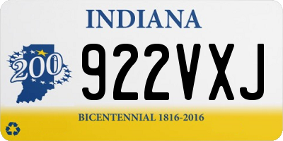 IN license plate 922VXJ