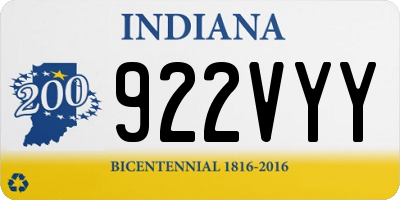 IN license plate 922VYY