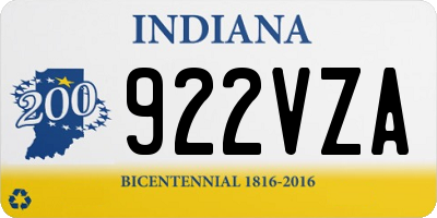 IN license plate 922VZA