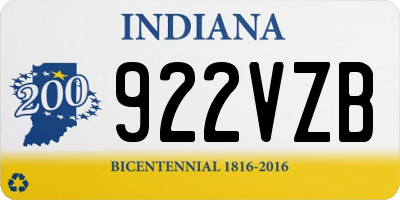 IN license plate 922VZB