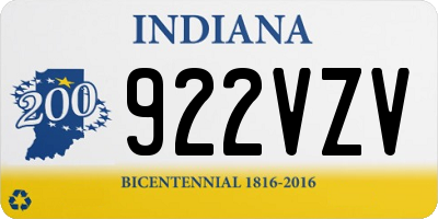 IN license plate 922VZV
