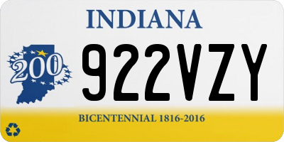 IN license plate 922VZY