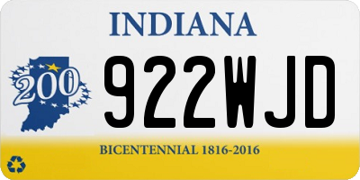 IN license plate 922WJD