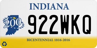 IN license plate 922WKQ