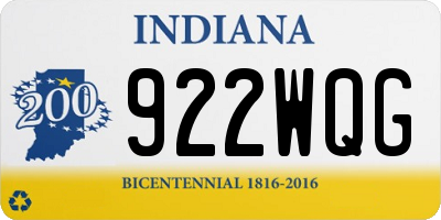 IN license plate 922WQG