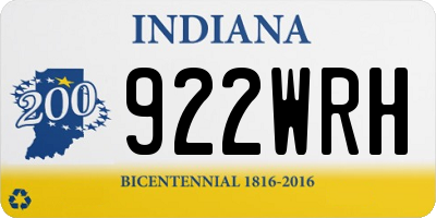 IN license plate 922WRH