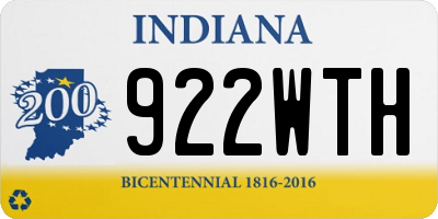 IN license plate 922WTH