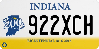 IN license plate 922XCH