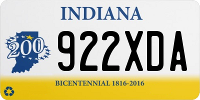 IN license plate 922XDA