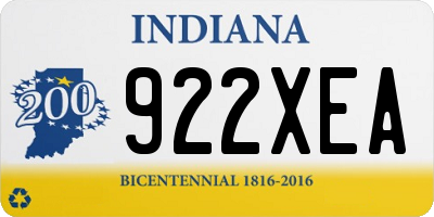 IN license plate 922XEA