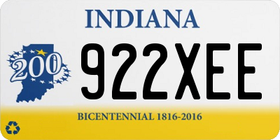 IN license plate 922XEE
