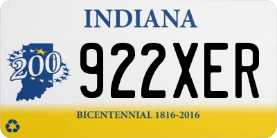 IN license plate 922XER