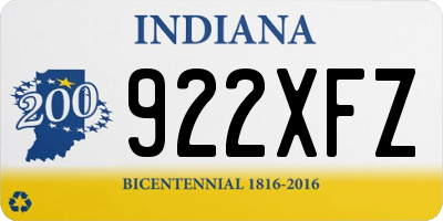 IN license plate 922XFZ