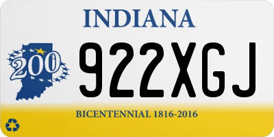 IN license plate 922XGJ