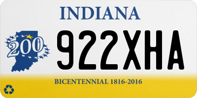 IN license plate 922XHA