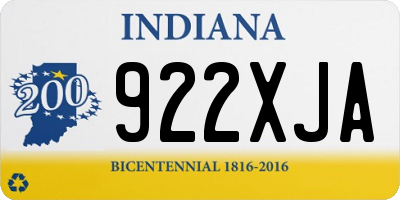 IN license plate 922XJA