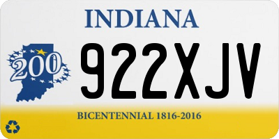 IN license plate 922XJV