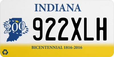 IN license plate 922XLH