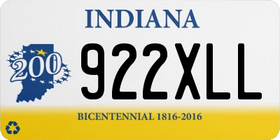 IN license plate 922XLL