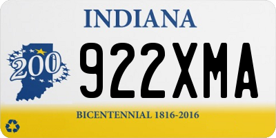 IN license plate 922XMA