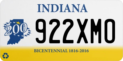 IN license plate 922XMO