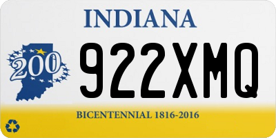 IN license plate 922XMQ