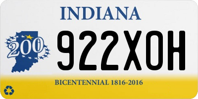 IN license plate 922XOH