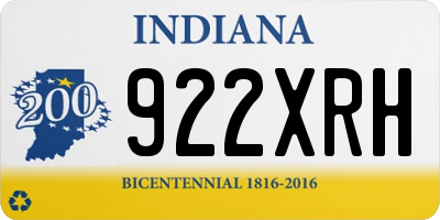 IN license plate 922XRH