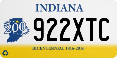 IN license plate 922XTC