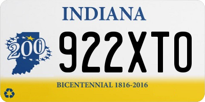 IN license plate 922XTO