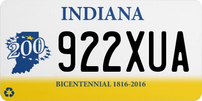 IN license plate 922XUA