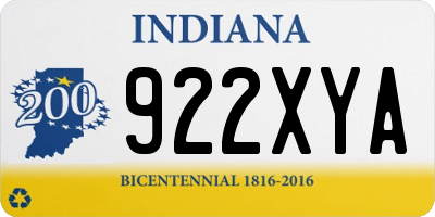 IN license plate 922XYA