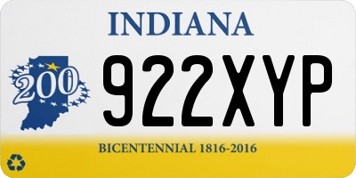 IN license plate 922XYP
